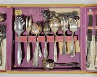 584 - Box of Various Silver Plated Flatware