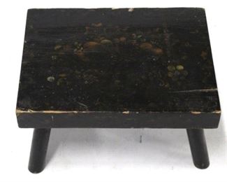 673 - Wood stool 12 x 9 x 7