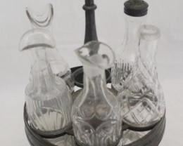 863 - Silver Plated Caster Set 14" x 6.5"