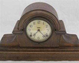 876 - Ingraham Mantle Clock 19" x 6" x 11"