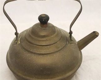888 - Brass teapot 7 x 8
