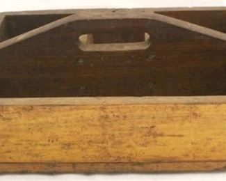 896 - Vintage wooden box carrier 16 x 11 x 16