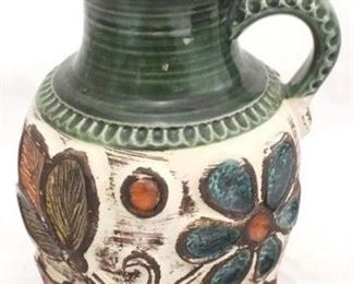 917 - West Germany art pottery vase 10" tall