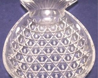 936 - Crystal pineapple platter 14 x 8