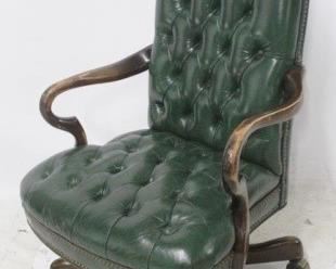 1201 - Nailhead Tufted Office Chair 40" x 24" x 19"