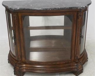 1210 - Bow front Display Case Cabinet 36" x 46" x 17"