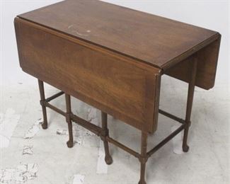 1273 - Queen Anne Gate Leg Drop Side Table 24" x 30" x 16.5"