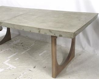 1329 - Guildmaster concrete top dining table 31 x 92 x 40