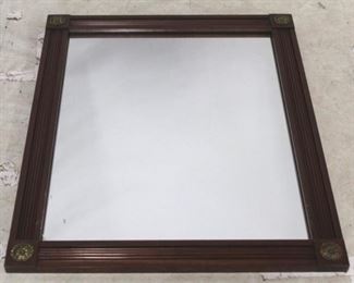 
1338 - Mahogany mirror with rosettes 35 x 29