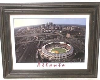 
1352 - Atlanta Braves framed print 23 1/2 x 29 1/2