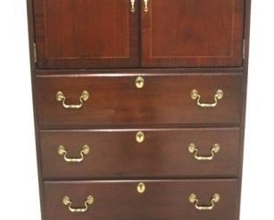 1361 - Link-Taylor cabinet chest in mahogany 59 x 31 1/2 x 21