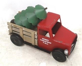 
1370 - Metal Christmas tree truck 15 X 7 X 19 1/2