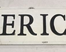 1383 - Metal American sign 12 x 48
