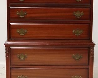 2599 - Mahogany chest on chest 53 x 33 x 19
