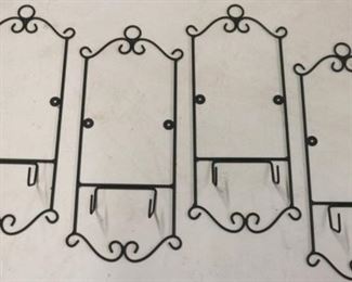 2607 - 4 Metal wall racks for plates
