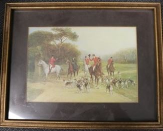 2644 - Hunt scene picture 11 x 14
