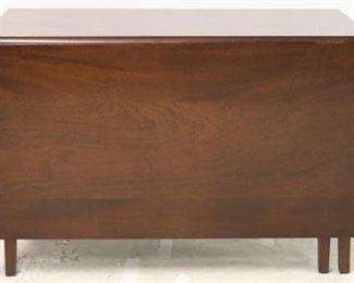2663 - Mahogany drop leaf banquet table 31 x 46 x 26 large scratch on leaf
