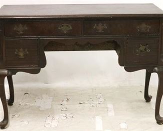 2681 - Queen Anne mahogany vanity 31 x 44 1/2 x 20 1/2

