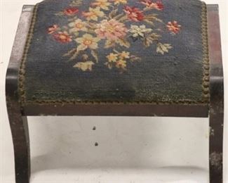 2684 - Needlepoint footstool 9 x 15 x 12

