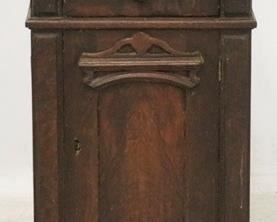 2692 - Victorian marble top bedside stand 29 x 17 1/2 x 16 1/2
