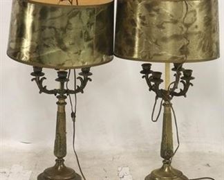 2696 - Pair Vintage buffet lamps 29 1/2" tall
