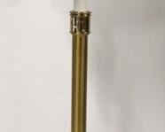 2738 - Thick pole brass floor lamp 57" tall
