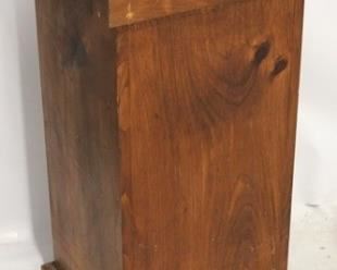 2755 - Wooden potato bin with lid 29 x 14 x 13
