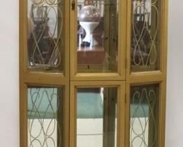 2771 - Vintage curio cabinet 72 x 36 x 12
