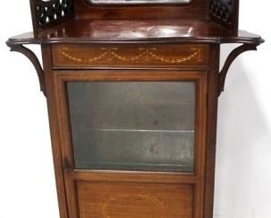 3333 - English inlaid & carved music stand 55 x 29 x 13
