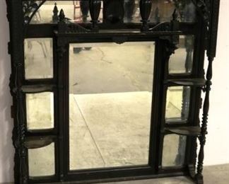 3651 - Mantle shelf with mirror 60 x 59 x 10
