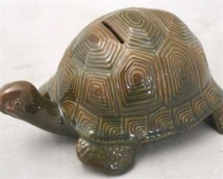 4010 - Art pottery turtle bank 7 x 4 1/2
