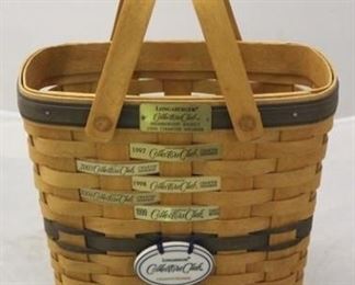 4049 - 1996 Longaberger Collector's Club basket 9 1/2 x 7 x 13
