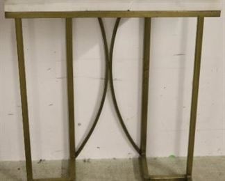 8495 - Marble top stand by Iron Butterfly-as is 25 x 18 x 13 cracked marble
