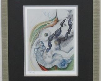 9002x - Oyster Nude Ltd Ed giclee 94/175 by Salvador Dali 16 x 18 1/2
