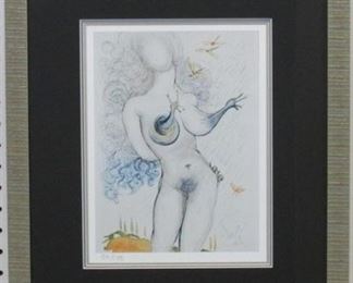 9003x - Snail Breast Ltd Ed giclee 94/175 by Salvador Dali 16 x 18 1/2
