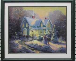 9010 - Blessings of Christmas Giclee by Thomas Kinkade 21.5 x 18.5
