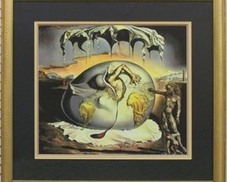 9014 - Child Watching Birth of New Man Giclee by Salvador Dali 24 x 22.5
