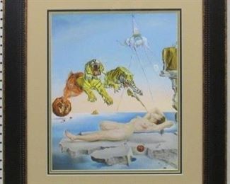9015 - One Second Before Awakening Giclee by Salvador Dali 25 x 28.5
