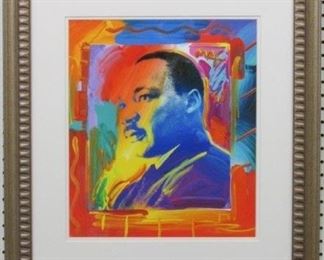 9020 - Martin Luther King Jr. Giclee by Peter Max 24 x 26
