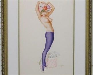9025 - Pin Up Girl Blonde Giclee by Alberto Vargas 17 x 22
