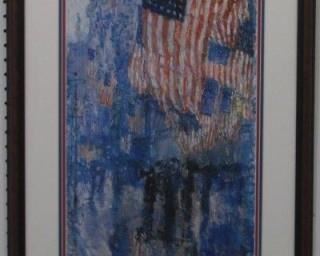 9031 - Avenue in the Rain Giclee by Childe Hassam 33 x 21