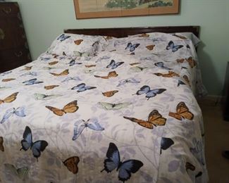 King size wooden bed