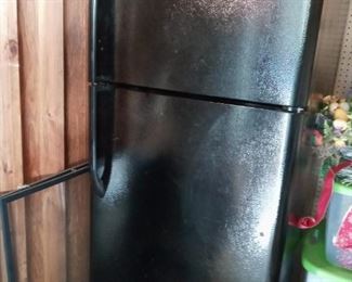 Frigidaire Refrigerator (black w/ freezer on top)