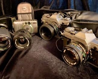 Vintage Canon cameras and accessories 
