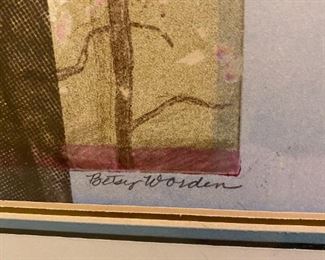 The Promise by Tennessee artist Betsy Worden. Her work is widely exhibited in Tennessee, and she has received numerous awards, including a Lifetime Achievement Award from the Arts Council of Tennessee, and the Knoxville Arts Council’s Artist of the Year Award. 