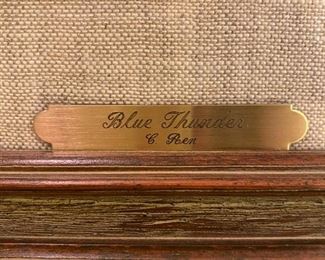 Blue Thunder print plaque