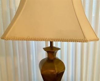 Brass table lamp