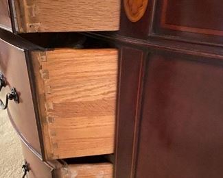 Bombay style chests dovetail detail