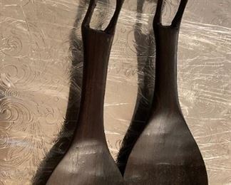 Carved fork and spoon