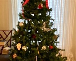 Christmas tree and ornaments 